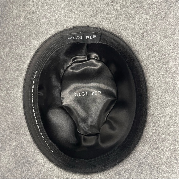 NWOT Women’s Gigi PIP Scottie Hat in Grey 100% Wool Size 55/XS - Picture 11 of 13